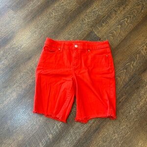 Chico's Red 'So Slimming Girlfriend' Shorts